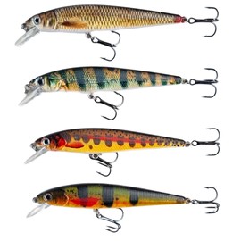 Set of 4Elbfang Natural Minnow Lure Predatory Fish Pike Fishing Lure