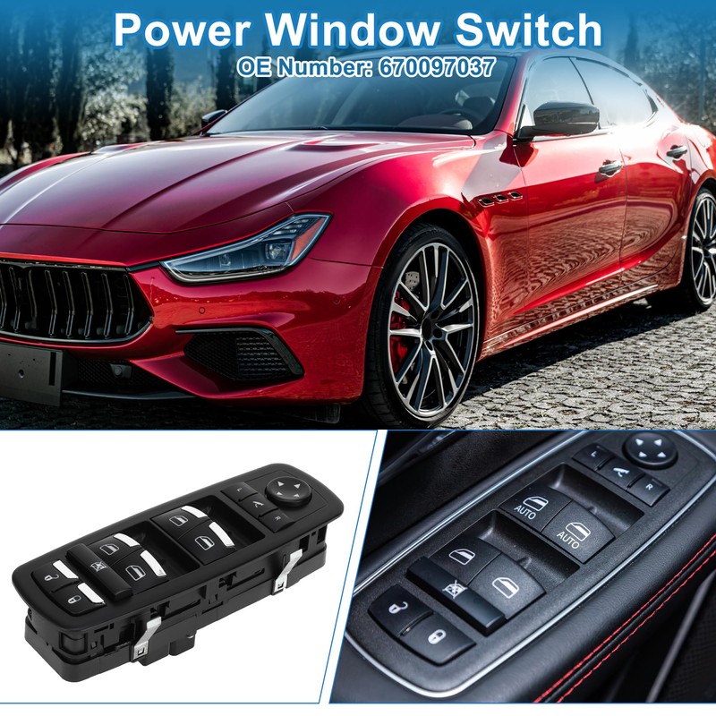 A ABSOPRO Power Window Switch No.670097037 Front Left Driver Side