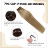 Clip in Hair Extensions Real Human Hair 27/613 Honey Blonde