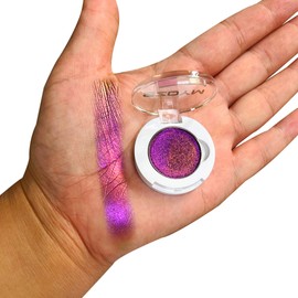 SZDYM MultiChrome Single Eyeshadow, F-16, 2 Grams, Vegan and Cruelty Free, Color Shifting, Pressed Powder