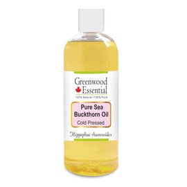 Greenwood Essential Pure Sea Buckthorn Oil (Hippophae rhamnoides) Cold Pressed 200ml (6.76 oz)