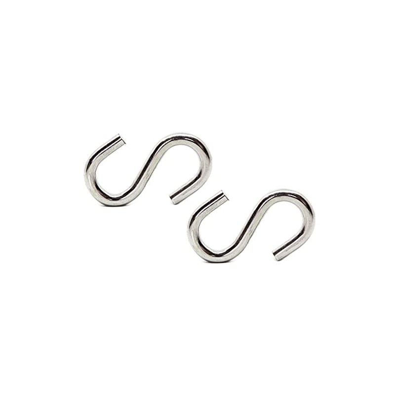 Stainless Steel Heavy Duty S Hook 8mm Thick Hammock S-Hook