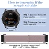 RanBluu QuickFit 20 mm Nylon Strap for Garmin Fenix 8