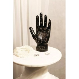 Ebros Psychic Fortune Teller Chirology Palmistry Hand Palm Figurine (Black)