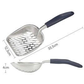 Cat Litter Scoop, Metal Cat Litter Scoop for Cat Litter Tray, Ergonomic and Comfortable Handle, Litter Scoop Cat Litter Tray, Cat Scoop Metal, Cat Litter Scoop