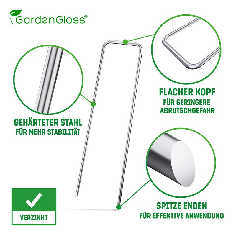 GardenGloss Premium Anti Rust Hardened Steel Ground Anchor
