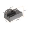 sourcing map Pipe Wrench Heel Jaw with Pin Assembly 14"