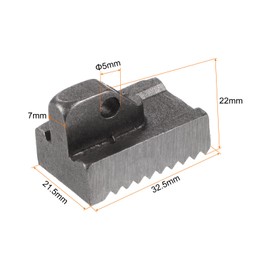 sourcing map Pipe Wrench Heel Jaw with Pin Assembly 14" Wrench Replacement High Carbon Steel
