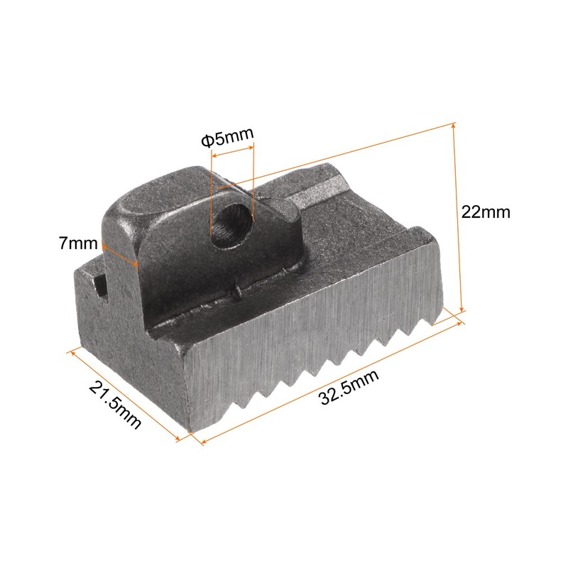 sourcing map Pipe Wrench Heel Jaw with Pin Assembly 14"