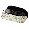 Pearl HFU-71 092359 Eyeglass Case, Beige, Strawberries & Cherries, Semi-Hard