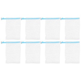 TOVINANNA 8pcs Foaming Mesh Soap Net Bags Multi-function Facial Exfoliating Pouches for Deep Cleansing and Skin Health and Safe Cleansing Nets for Handmade and Cosmetic Soaps