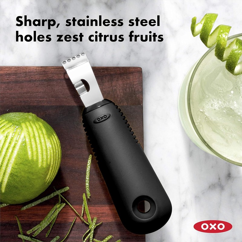 OXO 11261400 Good Grips Citrus Zester, talla única, color negro