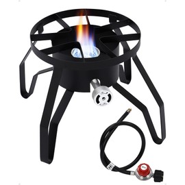 GAOMON Single Burner Propane Stove - Adjustable Regulator - Ideal for Home Brewing, Turkey Frying, and Outdoor Cooking