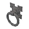 7" Wrought Iron Door Latch Lock Set Ring Pull Two-Way