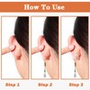 JSRQT Pack of 300 Ear Lobe Support Patches, Invisible Earring