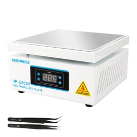 KeenWise 110V 1080W Soldering Hot Plate, Electric Hot Plate, LED Microcomputer Electric Preheat Soldering Station Welder Hot Plate Rework Heater Lab 200X200mm (7.87 * 7.87in) Plate