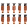 CZlewan 10Pcs 220971 Electrodes &10Pcs 220975 125A Nozzle Tips Compatible