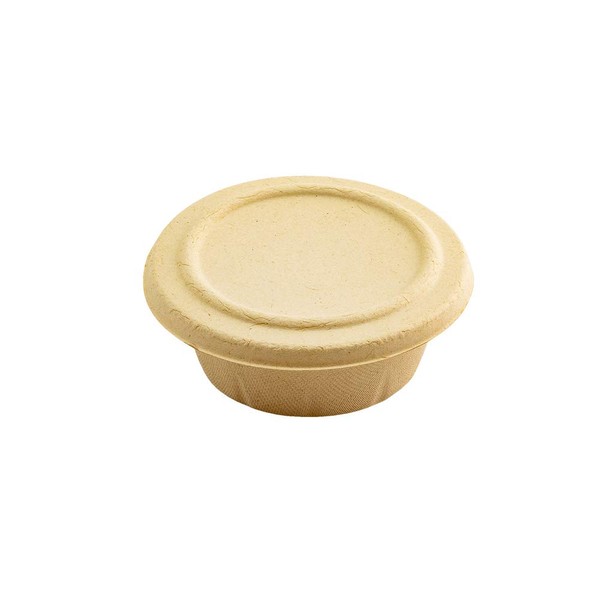 Restaurantware LIDS ONLY: Pulp Tek 4.8 x 4.8 Inch Lids For 9 Ounce Bagasse Containers 100 Airtight Lids For Take Out Containers - Food Containers Sold Separately Bagasse Lids For To Go Boxes