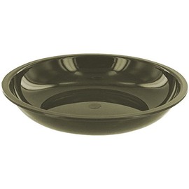 Highlander Deep Bowl 20 cm Plastic Plate, unisex_adult, Plastic plates., CP068-OG-01, olive, 20 cm