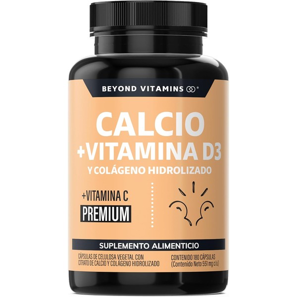 Beyond Vitamins | Calcio 1000 + Vitamina D3 | Potenciado