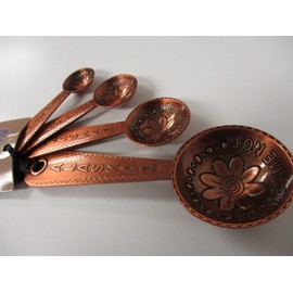 Alaska Forget Me Not Stainless Steel Measuring Spoons (Copper)
