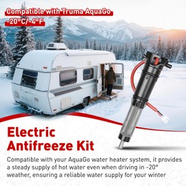 MGGPAXXT Electric Antifreeze Kit Compatible with Truma AquaGo, Replacement for Truma AquaGo Water Heater Electric Antifreeze Kit-Frost Protection Down to -20°C/-4°F | 12V DC Operation