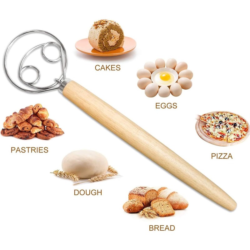 LYSAIMG 8Pc Bread Lame Tool Dough Scoring Sets,Danish Dough Whisk