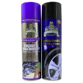 Cristal Products Untouchable Wet Tire Finish Bundle with Engine & Machinary