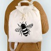 Azeeda 'Honey Bee' Canvas Rucksack/Backpack (RK00008055)
