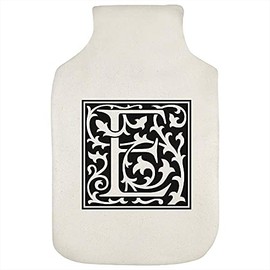 'Decorative Letter E' Hot Water Bottle Cover (HW00020636)