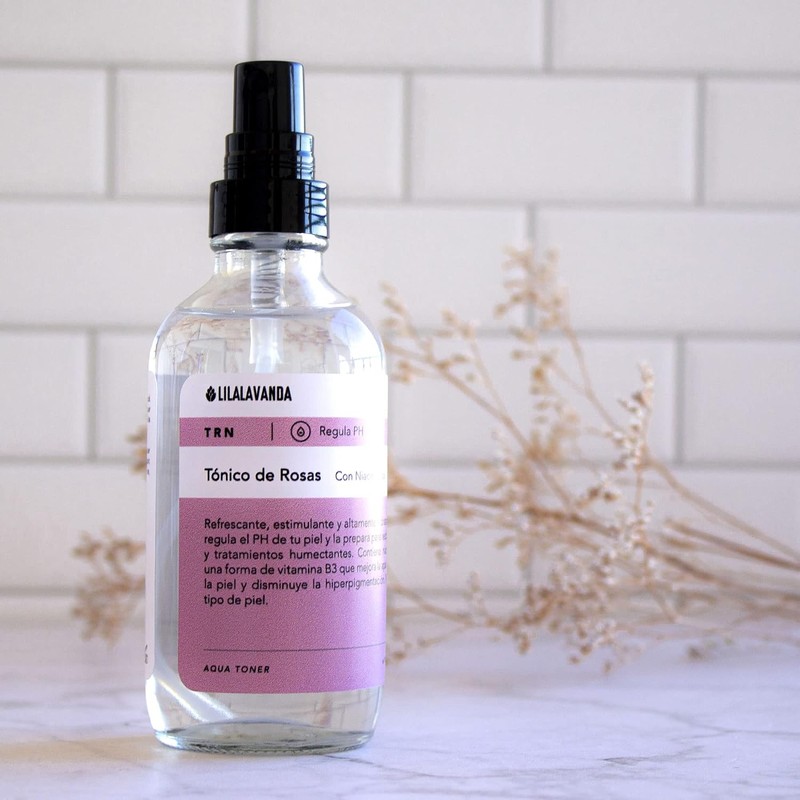 LilaLavanda – TRN Tónico Facial Agua de Rosas con Niacinamida