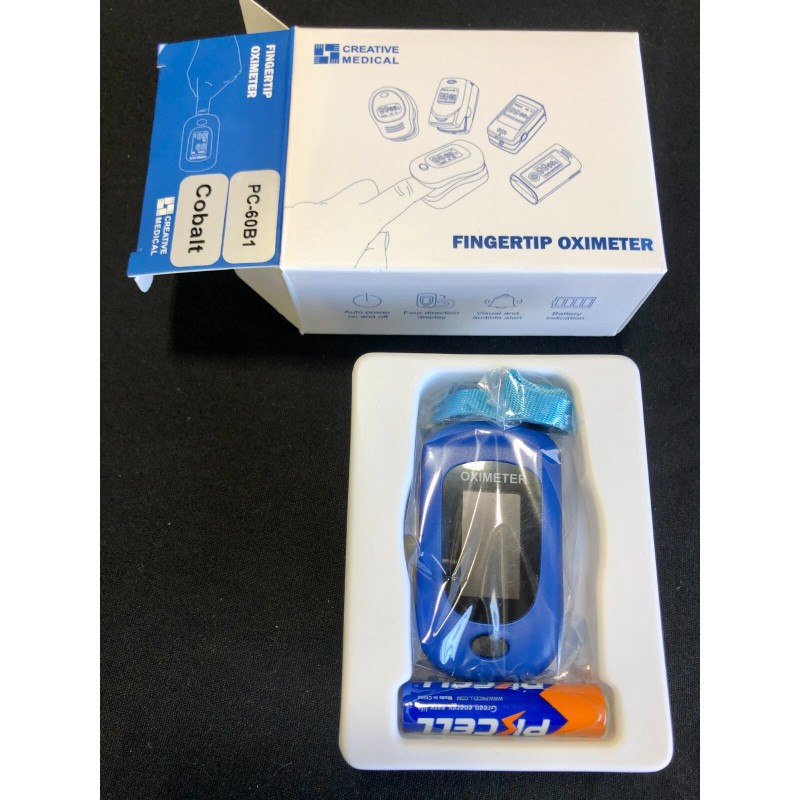 Creative Medical Fingertip Pulse Oximeter, Four direction display Model PC-60B1