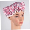 Baluue Elegant Bathing Cap Set 2pcs Shower Hat Stylish Hair