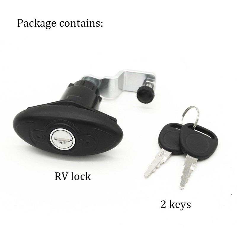 RV Lock,T-Handle Lock Kit with Keys,Motorhome Locks Garage Door Lock
