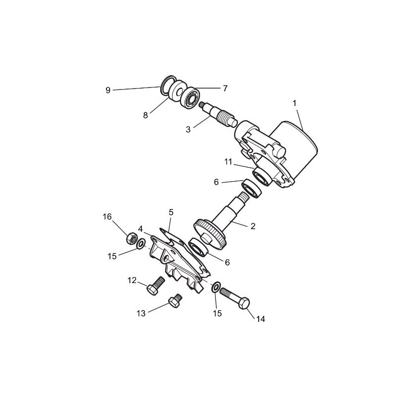Worm Shaft Bearing (Oct 2004 Onwards) for Belle Minimix 150-53/0032