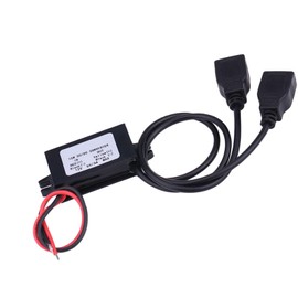 3A DC 12V to DC 5V Dual USB Adapter Converter Module for Car Motorcycle Phone Dual USB Converter Module