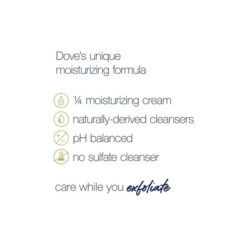 Dove Exfoliante Corporal Leche de Macadamia y Arroz, 298g