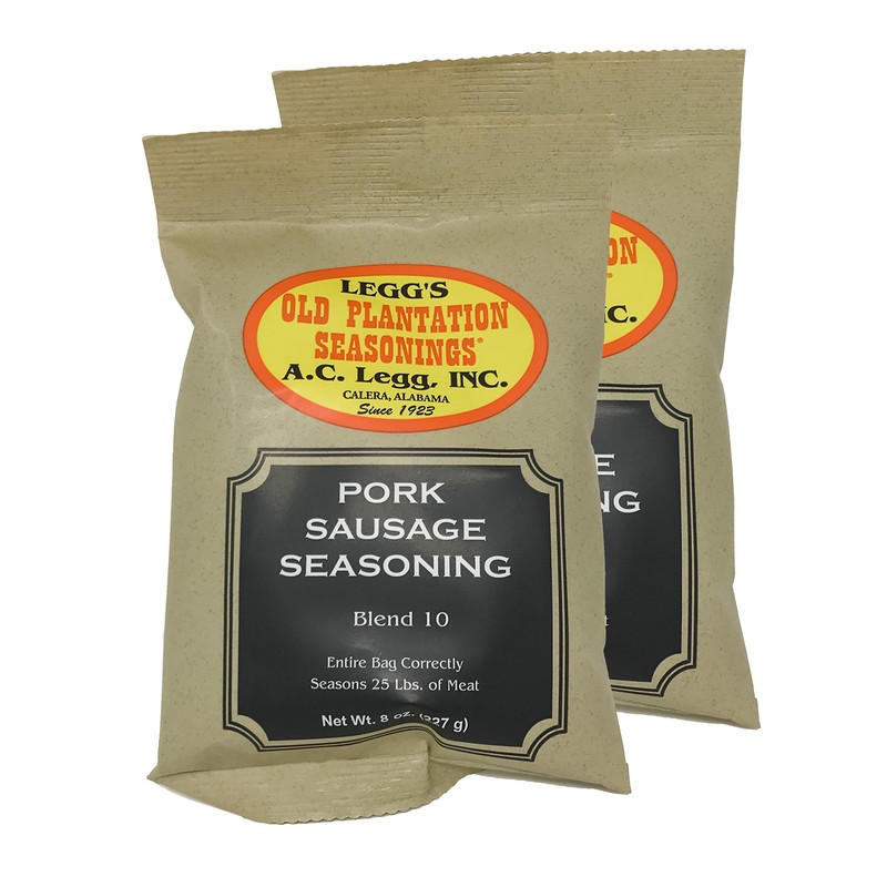 A.C. Legg #10 Pork Sausage Seasoning, 8 oz - 2