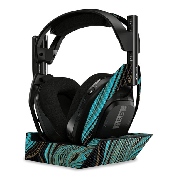 MightySkins Carbon Fiber Skin Compatible with Astro A50 Wireless Headphones