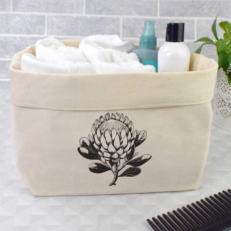Large 'Protea Flower' Canvas Organiser/Storage Bag (OR00032215)