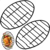 Nuogo 2 Pcs Roasting Rack Roasting Pan Approximately 12 x