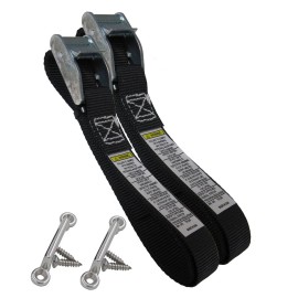 Fatboy Rotomolded Cooler Strap Tie-Down Kit 48" Length with Deck Loops Fits Yeti RTIC