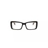 Miu Miu Eyeglasses MU03SV 389101 52 Black Rectangular Optical Fraem