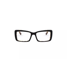 Miu Miu Eyeglasses MU03SV 389101 52 Black Rectangular Optical Fraem