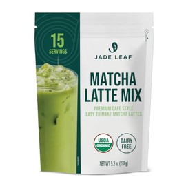 Jade Leaf Matcha Latte Mix Ligeramente Endulzado con Azúcar de Caña, 150 g  Sin saborizantes, edulcorantes artificiales ni conservadores aporta 20 a  