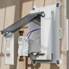 2Pcs Recessed Outlet Box, DBVS1C-1 Low Profile Electrical Boxes, Wall