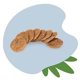 TUSHY Coconut Husk Scrubbing Pads for The TUSHY Brush - 16 Lemon & Tea Tree Oil-Infused Coconut Husk Scrubbing Pads