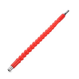 Flexible Soft Shaft SUPERTOOL 1/4" Hex 300MM Screwdriver Universal Holder for Use in Places with Limited Access, Bends, Twist (Red, 2PCS)