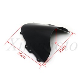 Smoke Black Double Bubble Windscreen Windshield for 04-2005 for Suzuki GSXR 600 750