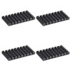 sourcing map 4pcs Heat Sink Cross Shaped Notches for MOS